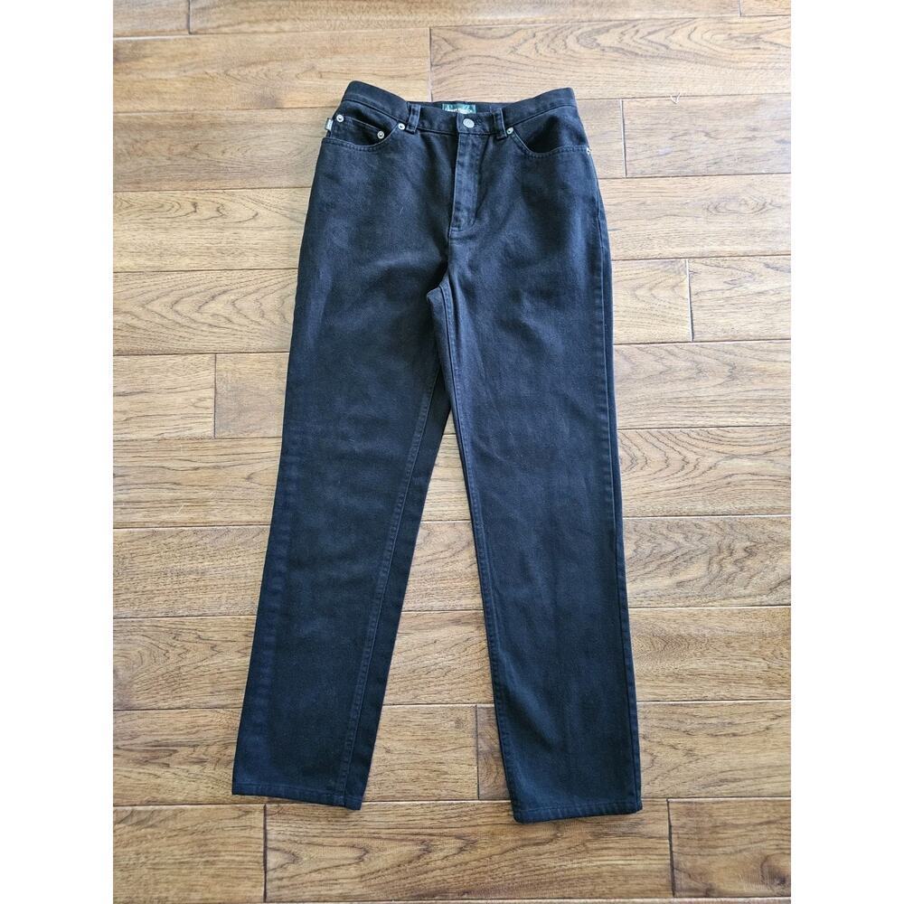 Lauren Jeans Co Ralph Lauren Vintage High‎ Waisted Black Denim Jeans Women's 6